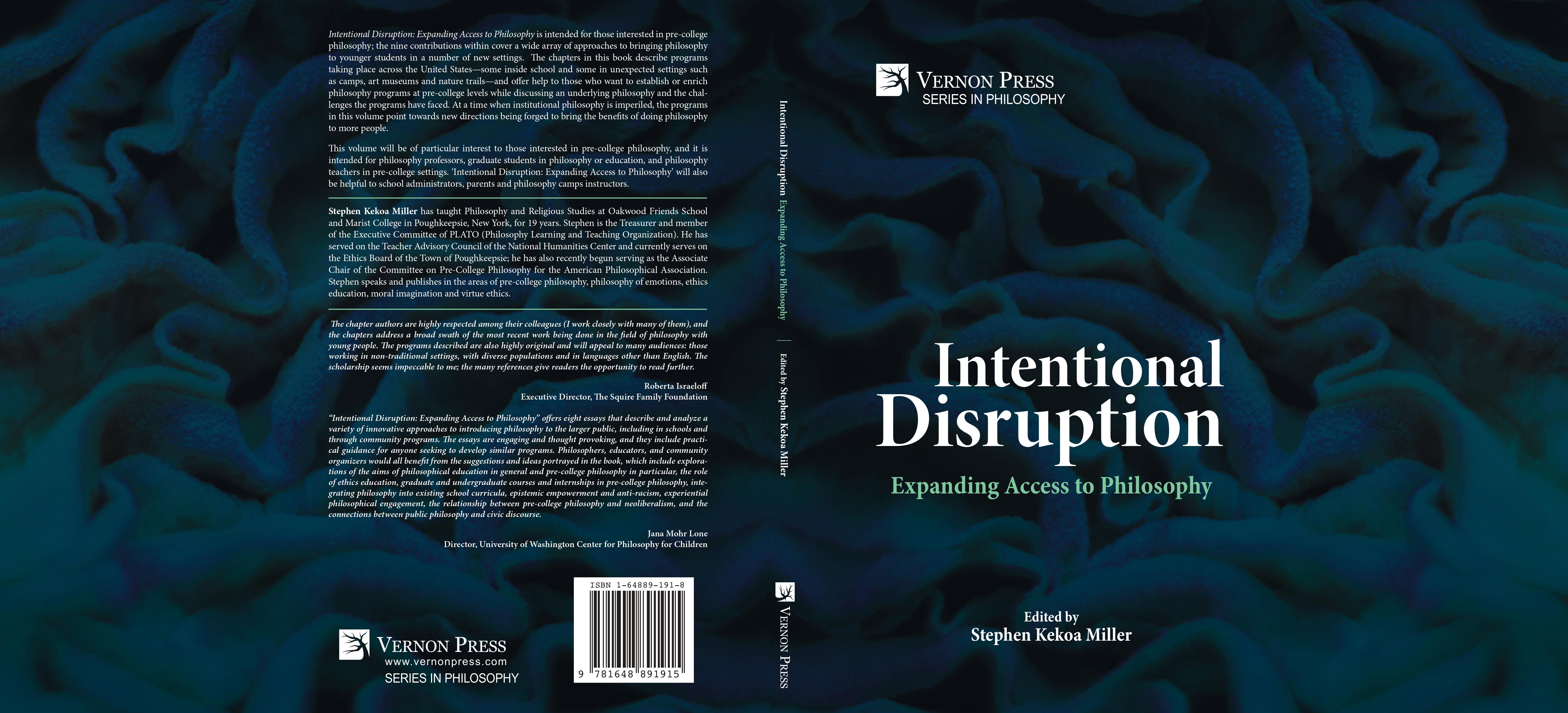 Book Cover Intentional Disruptions: Expanding Access to Philosophy